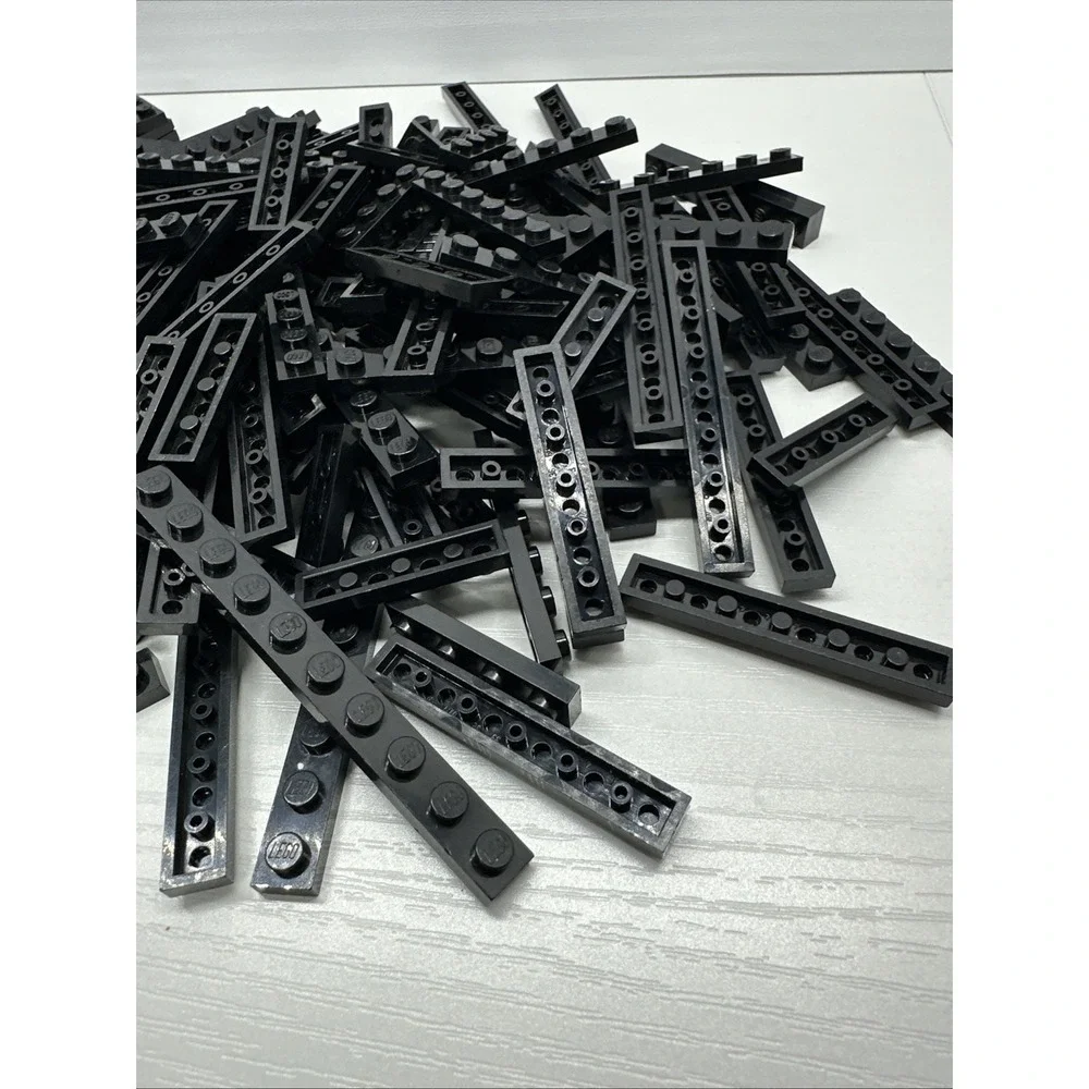 Lego Parts Plates‎ - Lot Of 150 Black Plates Assorted Sizes